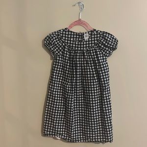 BABY GAP Navy Gingham Dress